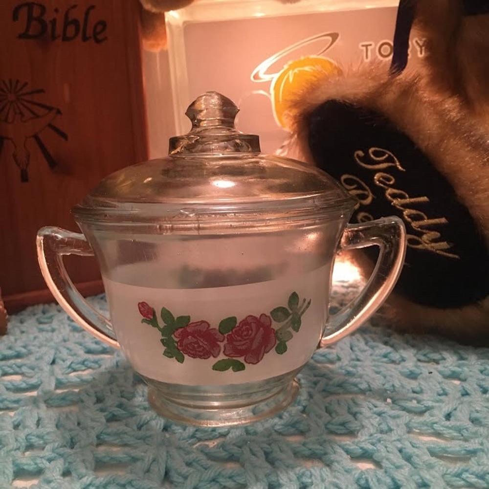 1950 Flower Sugar Cup